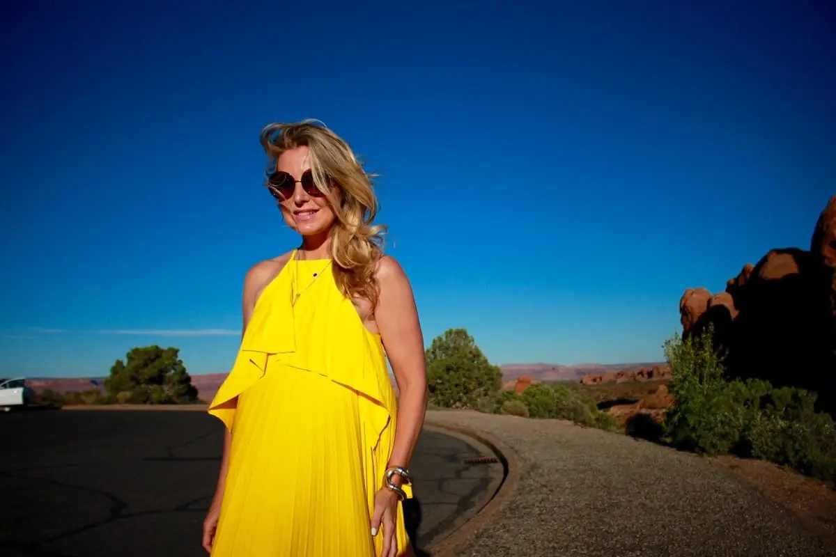Color Trend, yellow, bright yellow, round sunglasses, moab utah