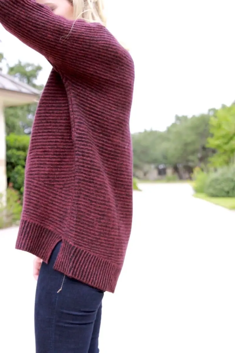 Hot Fall Color, berry, burgundy, wrap coat, smile, red lipstick, berry, blond, affordable, fashions, shopping, wardrobe, fall fashion trends, what to wear, cashmere sweater, sweaters, burgundy, sale