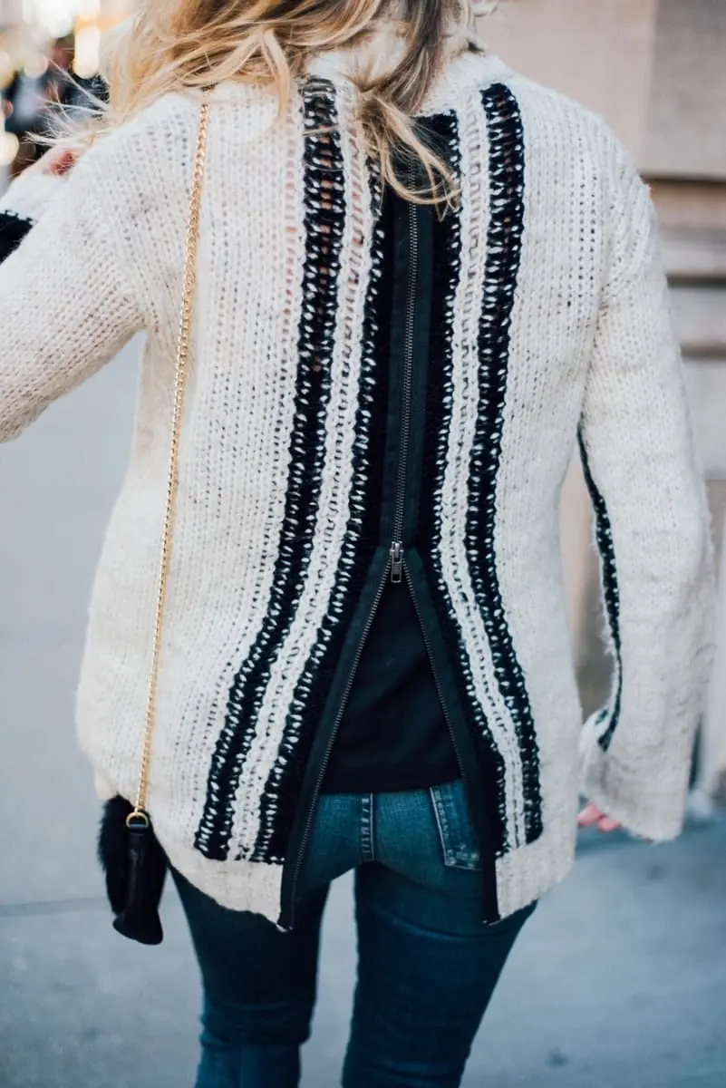 pam and gel turtleneck sweater with skinny jeans and black booties by sam edelman