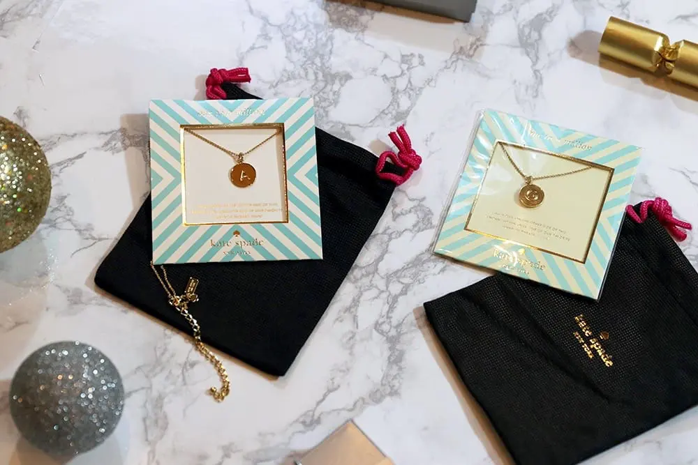 Jewelry gift ideas for the holidays, these pendant necklaces from nordstrom by Kate spade