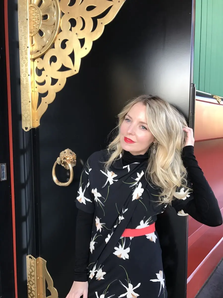 Erin busbee at senso-ji temple in tokyo japan
