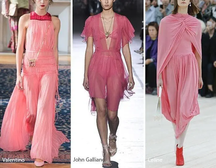One of the Pantone colors of spring 2017 is dogwood pink, or pale pink and also a deeper shade of pink called "pink yarrow"
