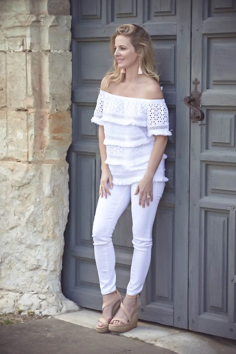 Cold shoulder, off shoulder, one shoulder, ruffles, lots of top trends happening this spring in fashion!