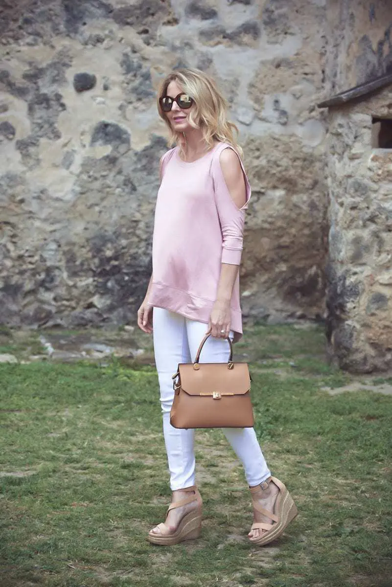 Cold shoulder, off shoulder, one shoulder, ruffles, lots of top trends happening this spring in fashion!