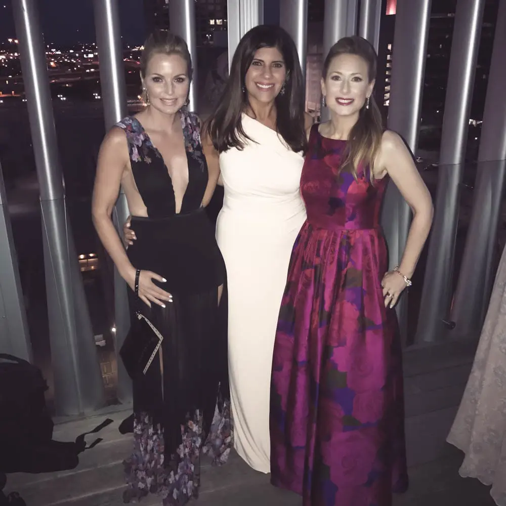 Erin Busbee of BusbeeStyle TV, fashion youtuber over 40, Desiree of beautifully seaside, and marnie goldberg of msgoldgirl at the Reward Style Conference 2017 at wyly theater