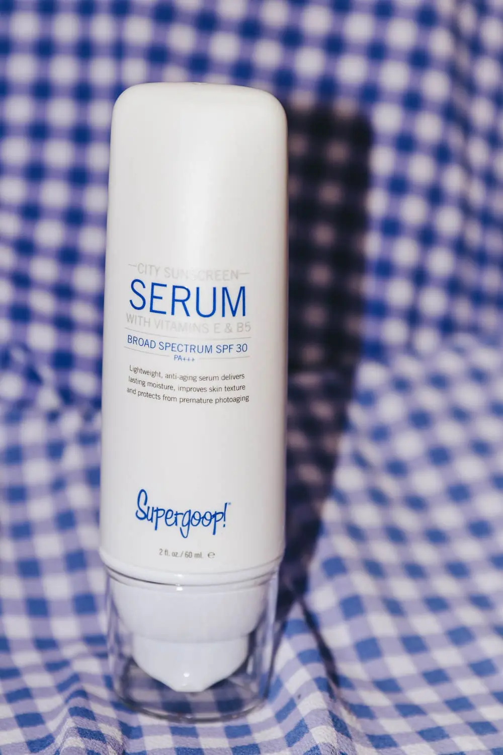 Supergoop sunscreen serum, anti-aging to wear under your makeup, hydrating skincare with awesome sun protection