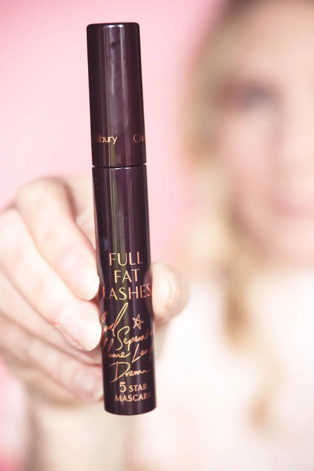 5-Minute makeup routine featuring charlotte tilbury big fat lashes mascara