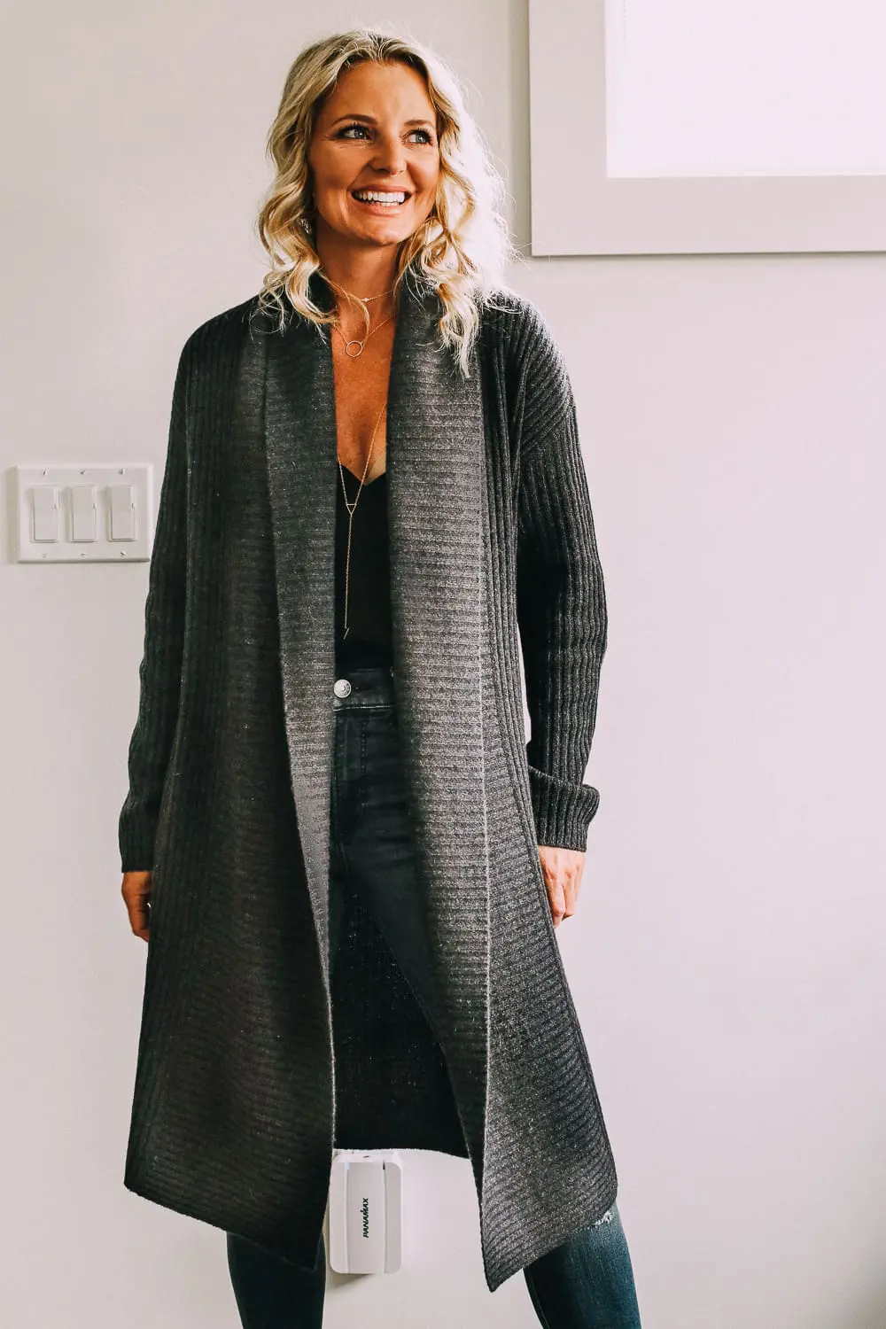 Nordstrom Anniversary Sale Still in Stock featuring a charcoal gray cashmere cardigan by Halogen