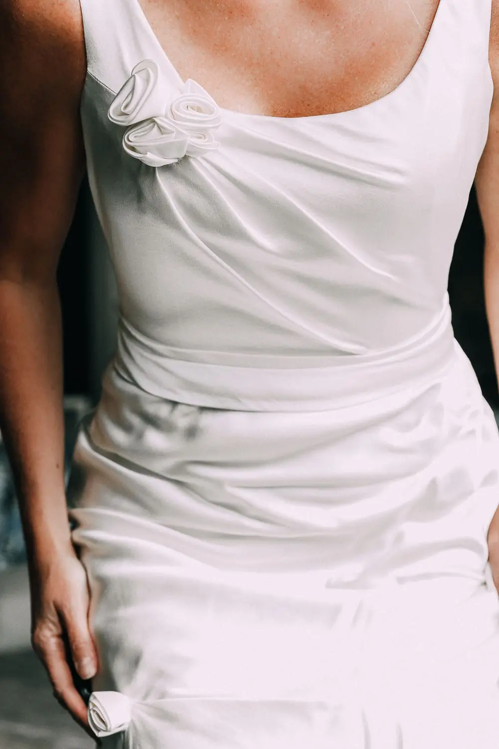 Preserving your wedding dress, should you open the box, featuring a silk gown by Elizabeth Fillmore on fashion blogger Erin Busbee