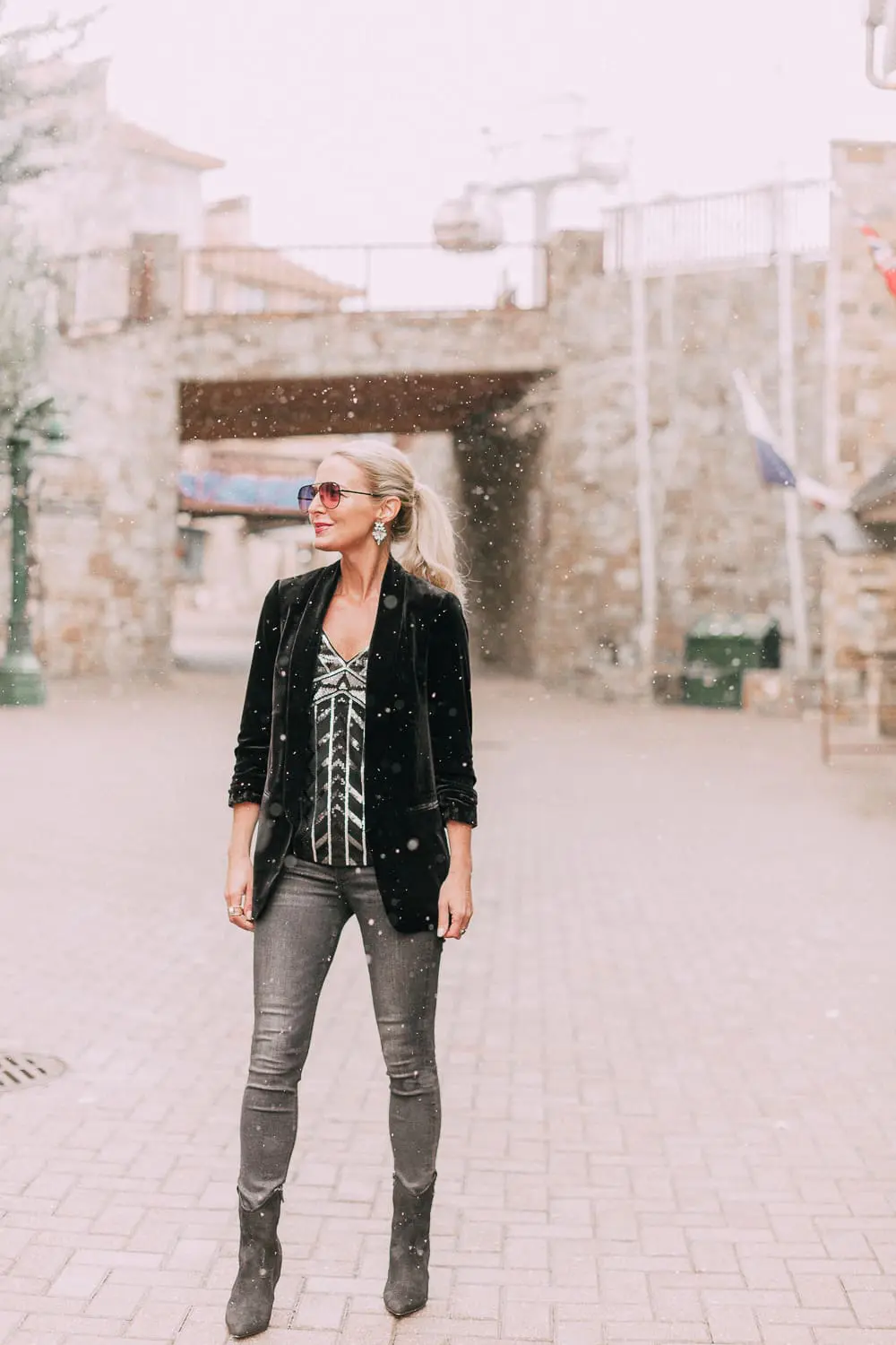 Geometric Sequin Cami | Sequin Tops For New Year's Eve