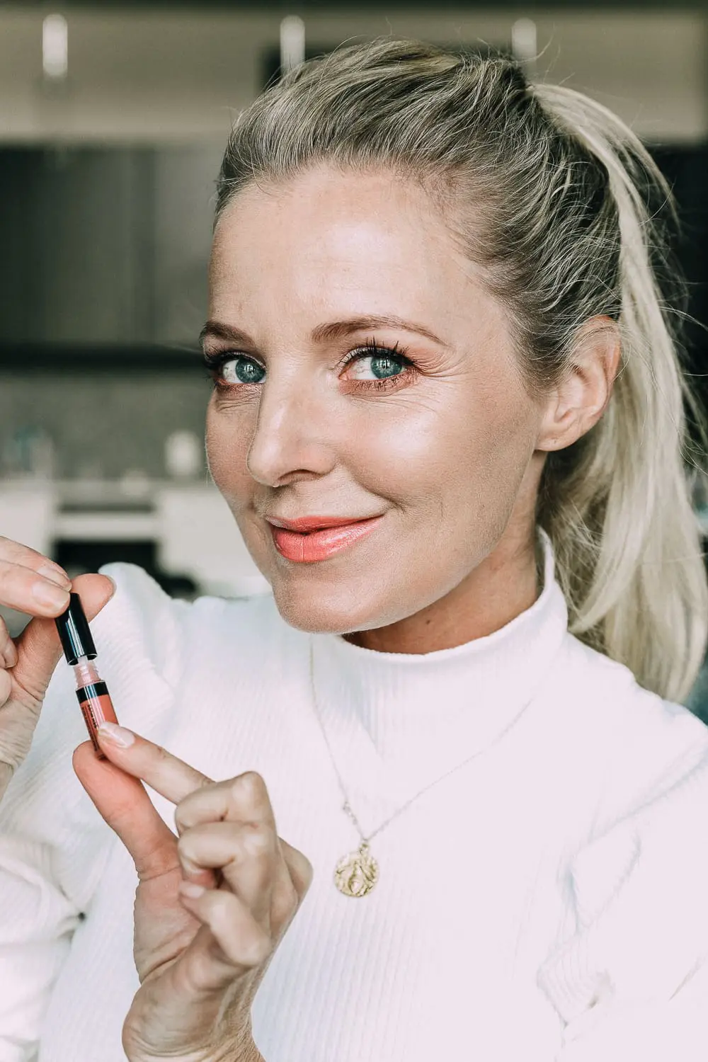 Try It Love It Beauty Box from QVC, featuring bare Minerals nude lip lacquer review by beauty blogger over 40 