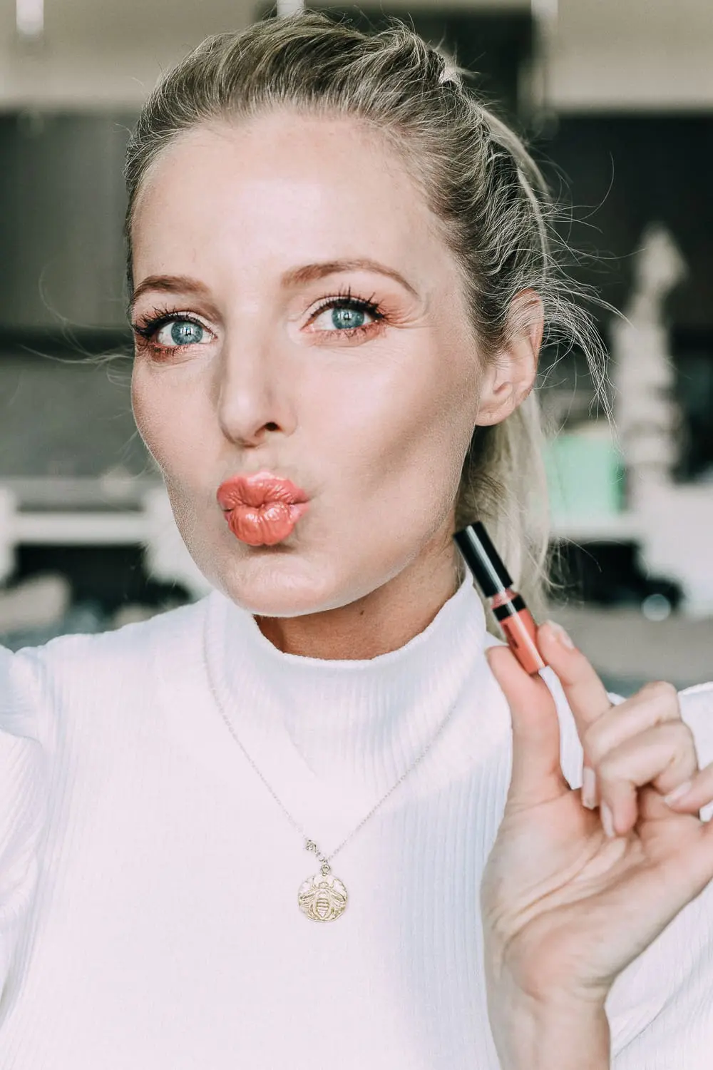 Try It Love It Beauty Box from QVC, featuring bare Minerals nude lip lacquer review by beauty blogger over 40 