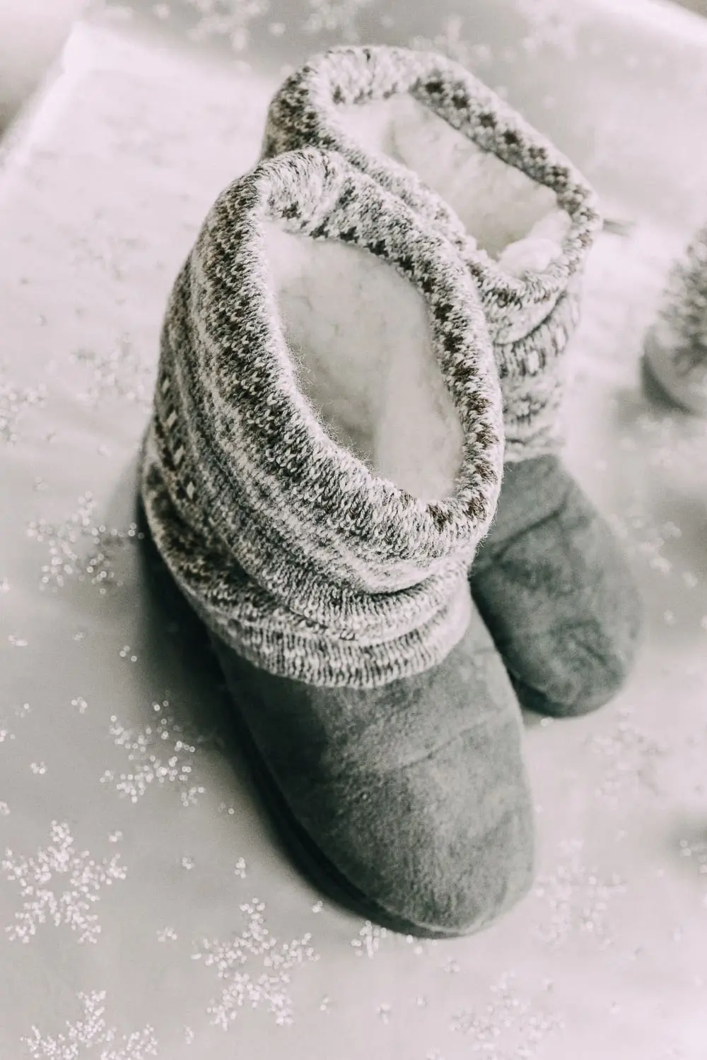 Holiday gift ideas featuring gray Muk Luk slipper boots from JCPenney