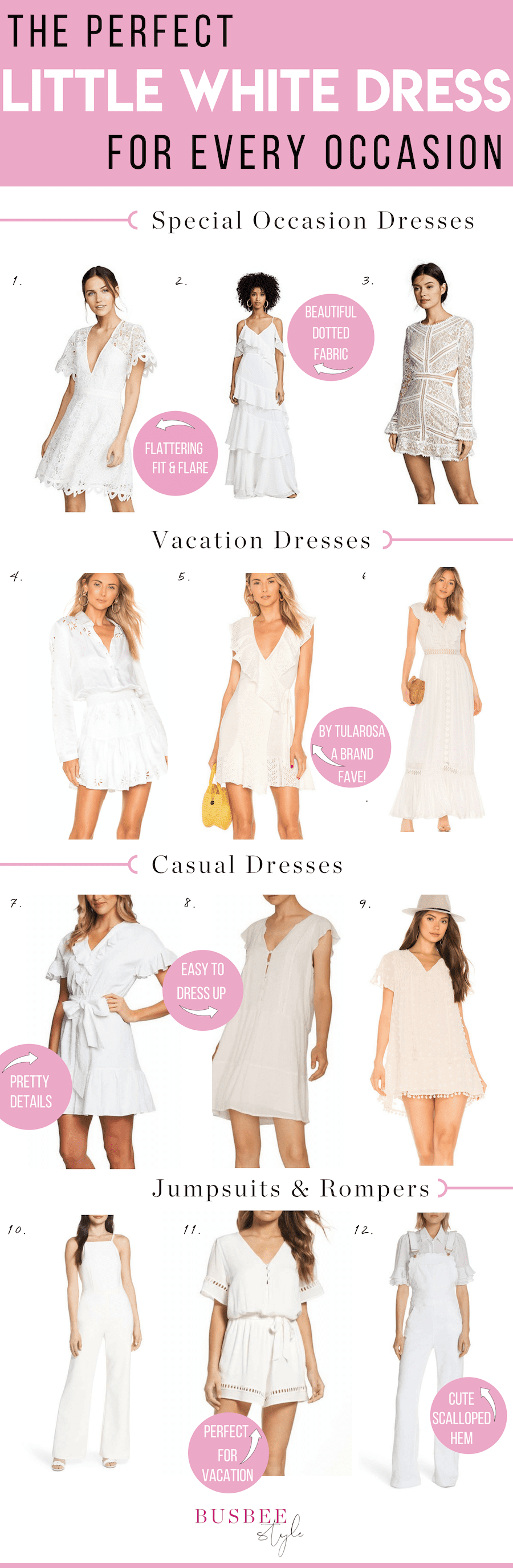 perfect little white dress options for summer