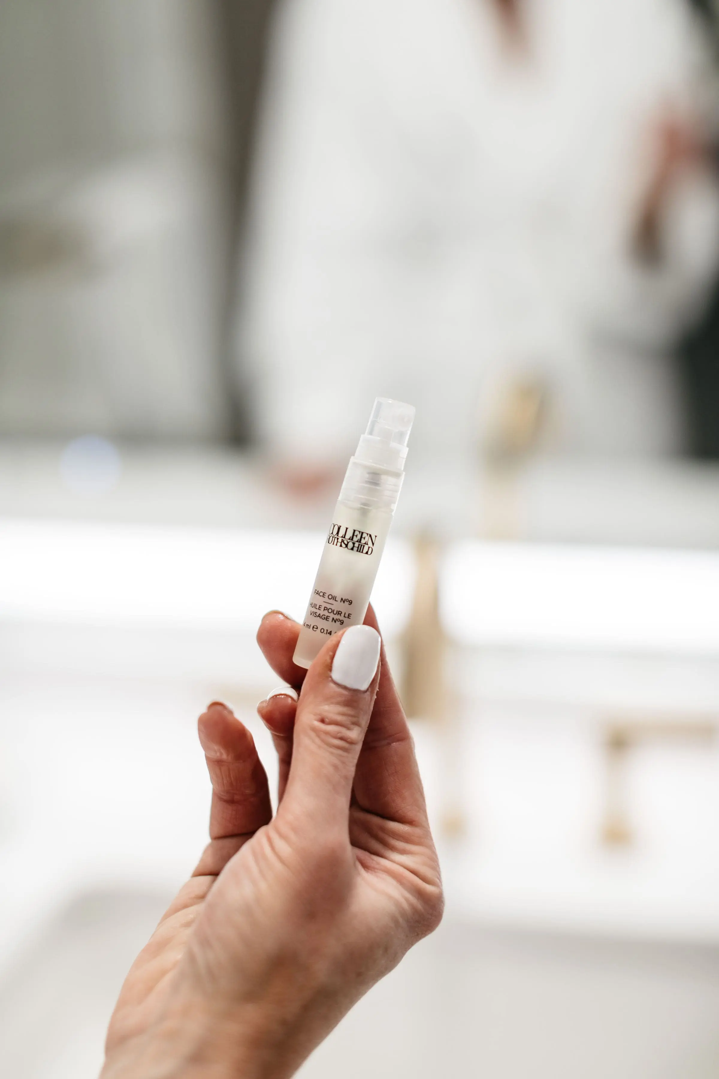 Anti-Aging Skincare, Fashion blogger over 40, Erin Busbee of BusbeeStyle.com featuring the Colleen Rothschild Discovery Collection skincare kit including the face oil