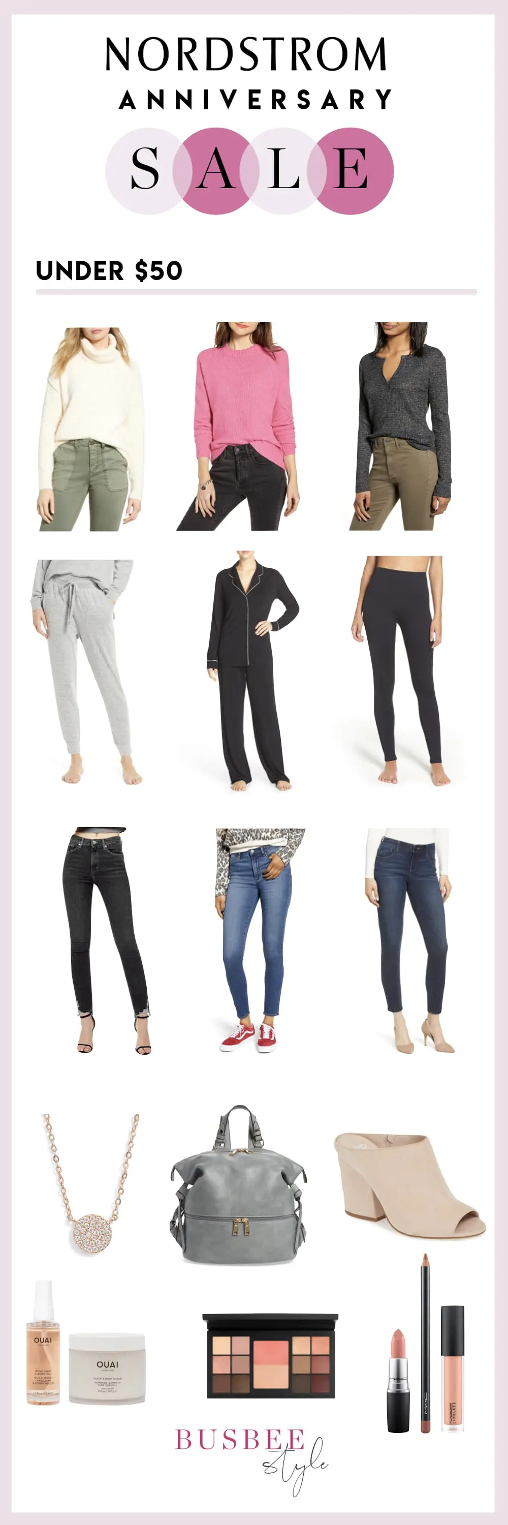 Under $50, Fashion blogger Erin Busbee of BusbeeStyle.com sharing her favorites under $50 from the Nordstrom Anniversary Sale 2019