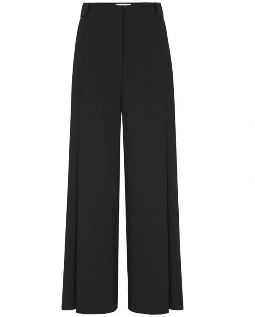 wide leg black pants or trousers for the office