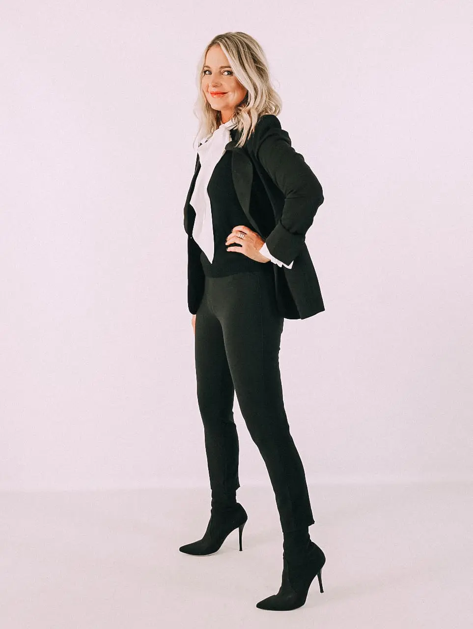 slimming pants by Spanx on fashion blogger Erin Busbee of Busbee Style