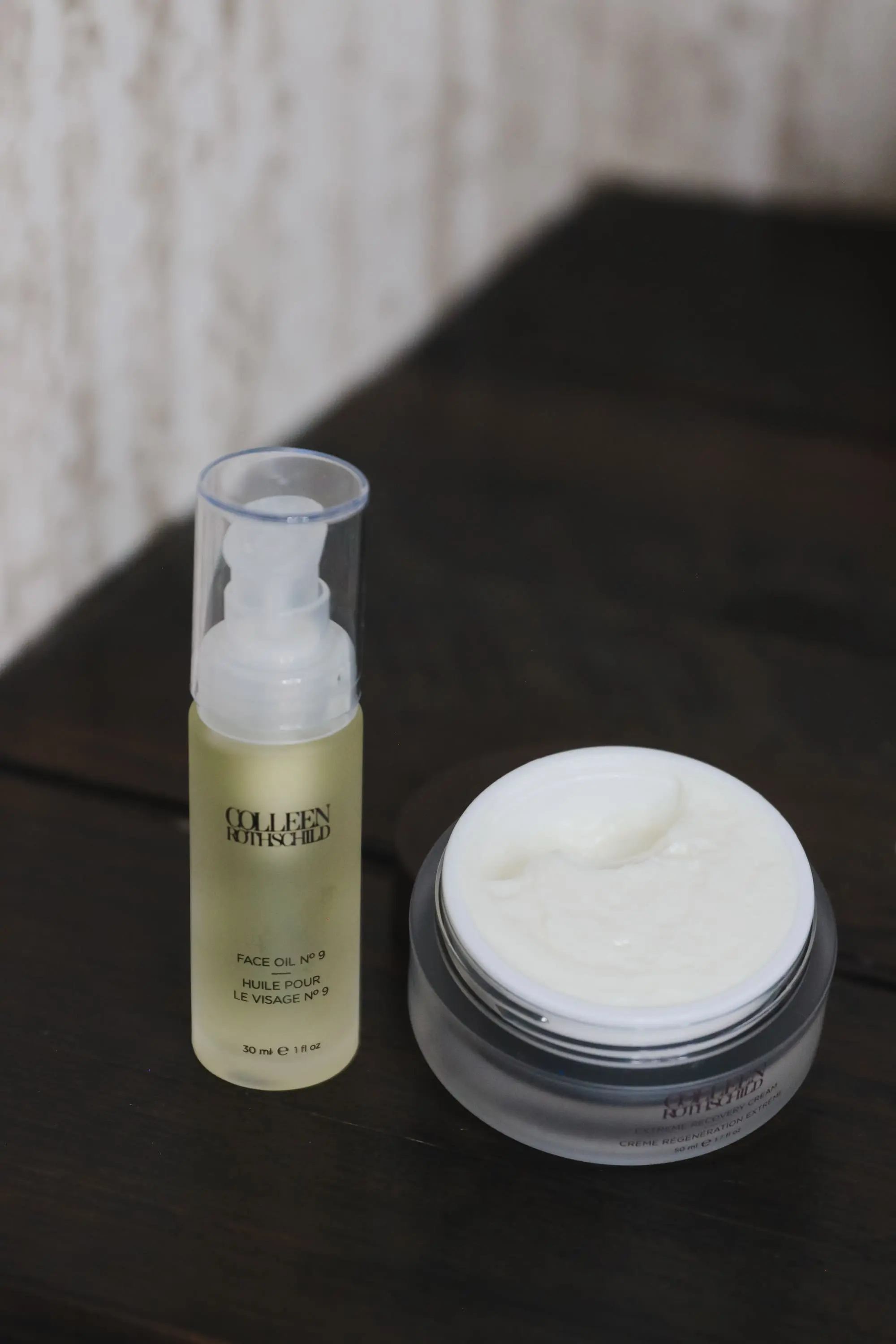 Favorite Skincare Brand, Erin Busbee of Busbee Style using the Colleen Rothschild Face Oil No. 9 and Extreme Recovery Cream to combat dryness in Telluride Colorado