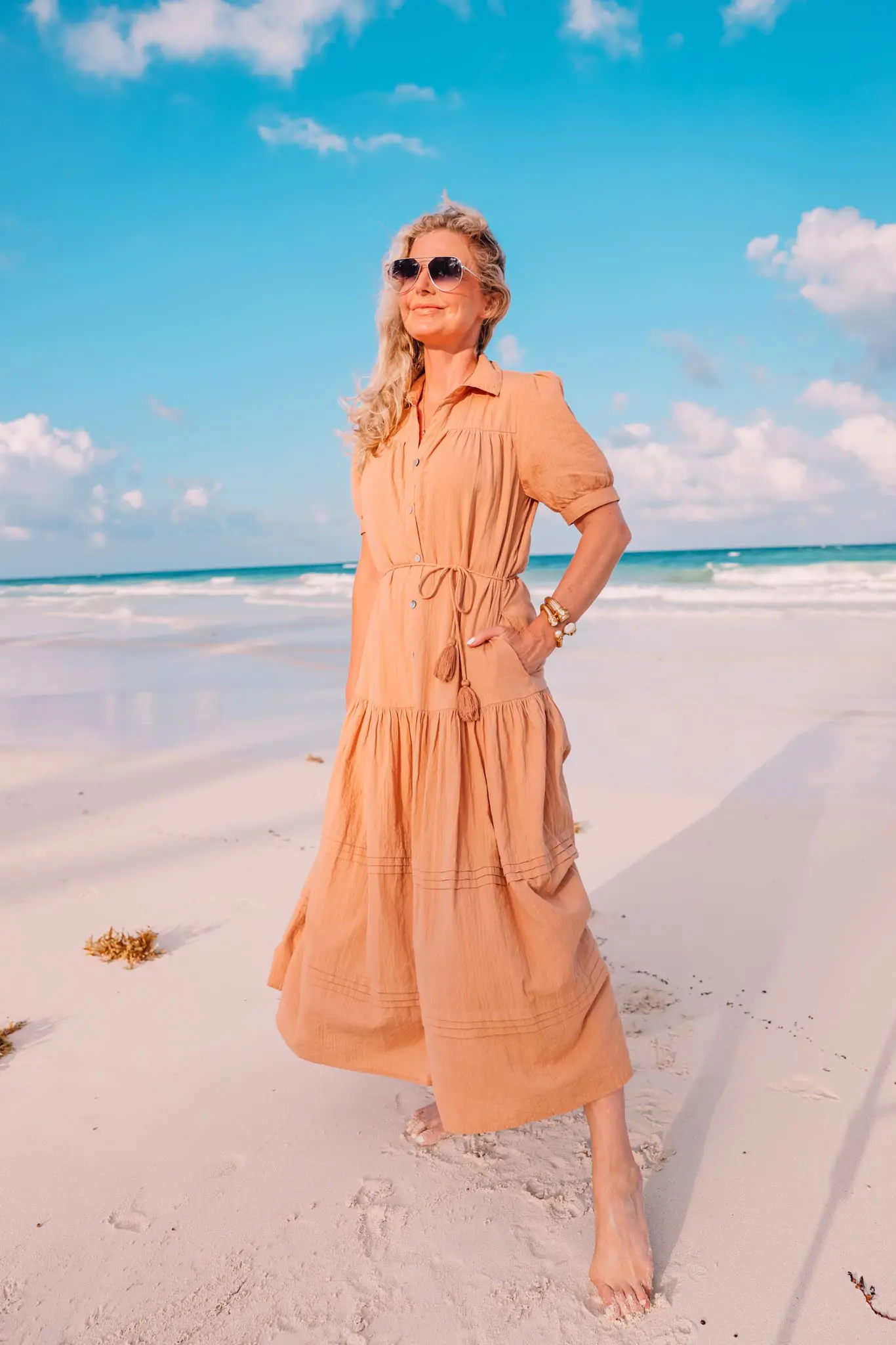 cleobella tiered midi dress, midi dress, summer dresses, mother's day dresses, what to wear mother's day, erin busbee