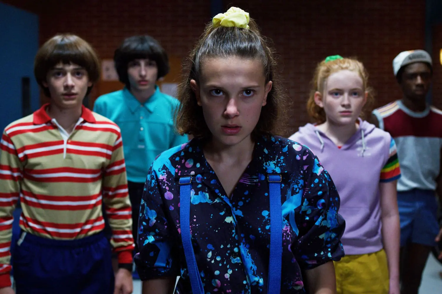 binge watch with your teens, Stranger Things, Netflix, five tween kids dressed in 80s clothes 