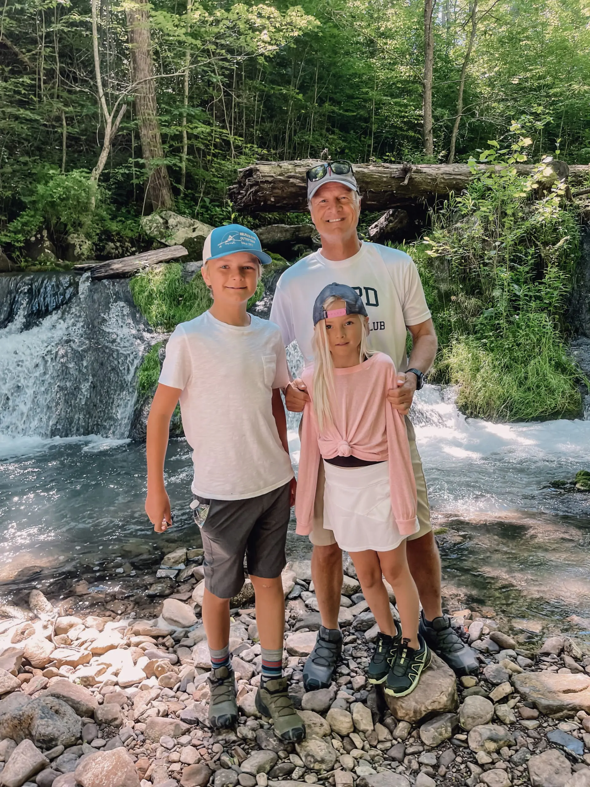 where to stop on a cross-country road trip, best places to stop on a cross country road trip, cross country road trip, west coast to east coast road trip, erin busbee, traveling with kids, how to travel with kids, how to travel with a dog, cross country road trip with kids, hot springs virginia, the omni homestead hotel, cascades gorge hike