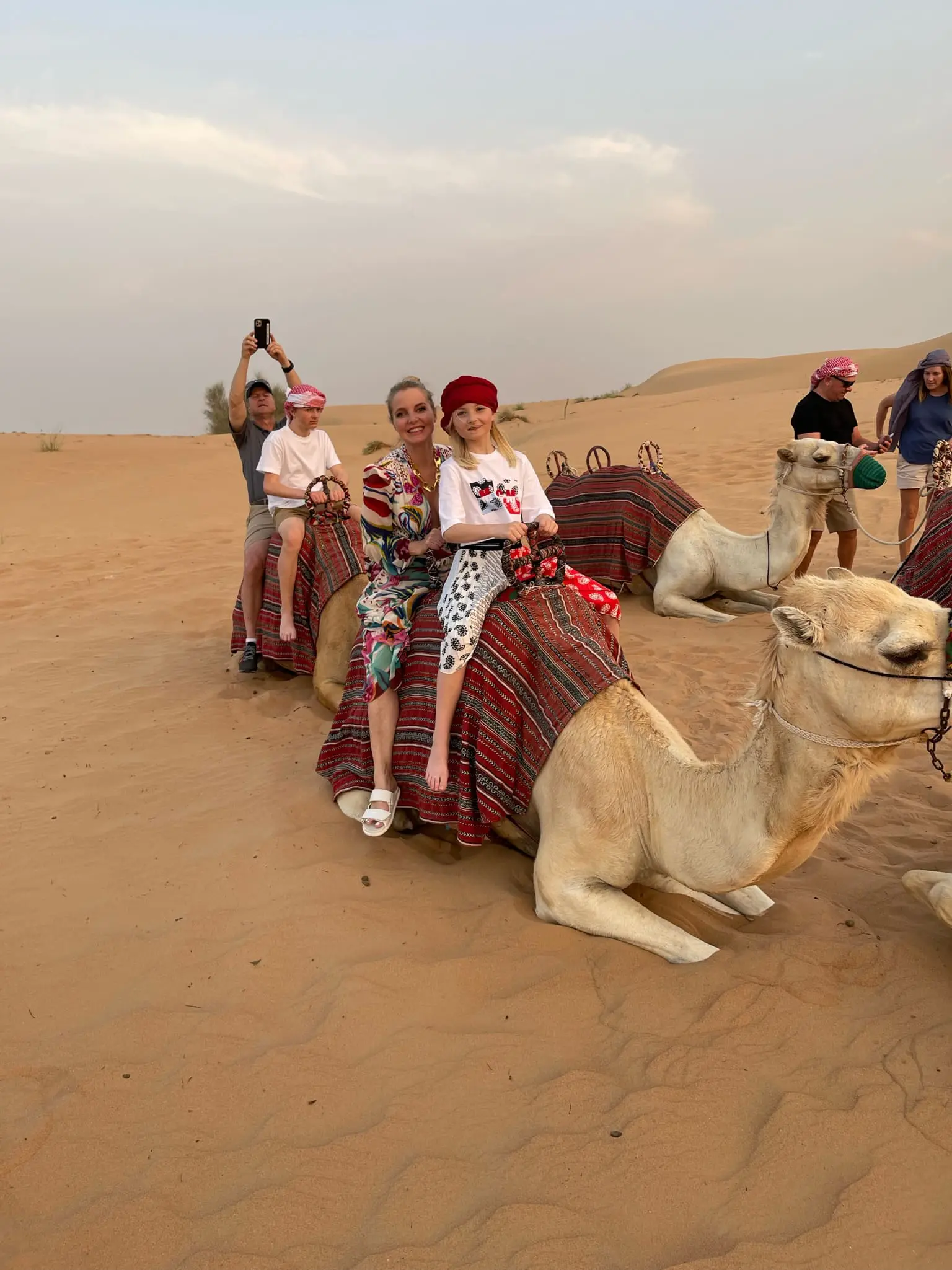 planning a trip to the middle east, where to go in the middle east, how to plan a trip to the middle east, dubai, united arab emirates, UAE, erin busbee, busbee style, busbee family travels, desert safari, platinum heritage desert safari, riding camels in desert, the empty quarter