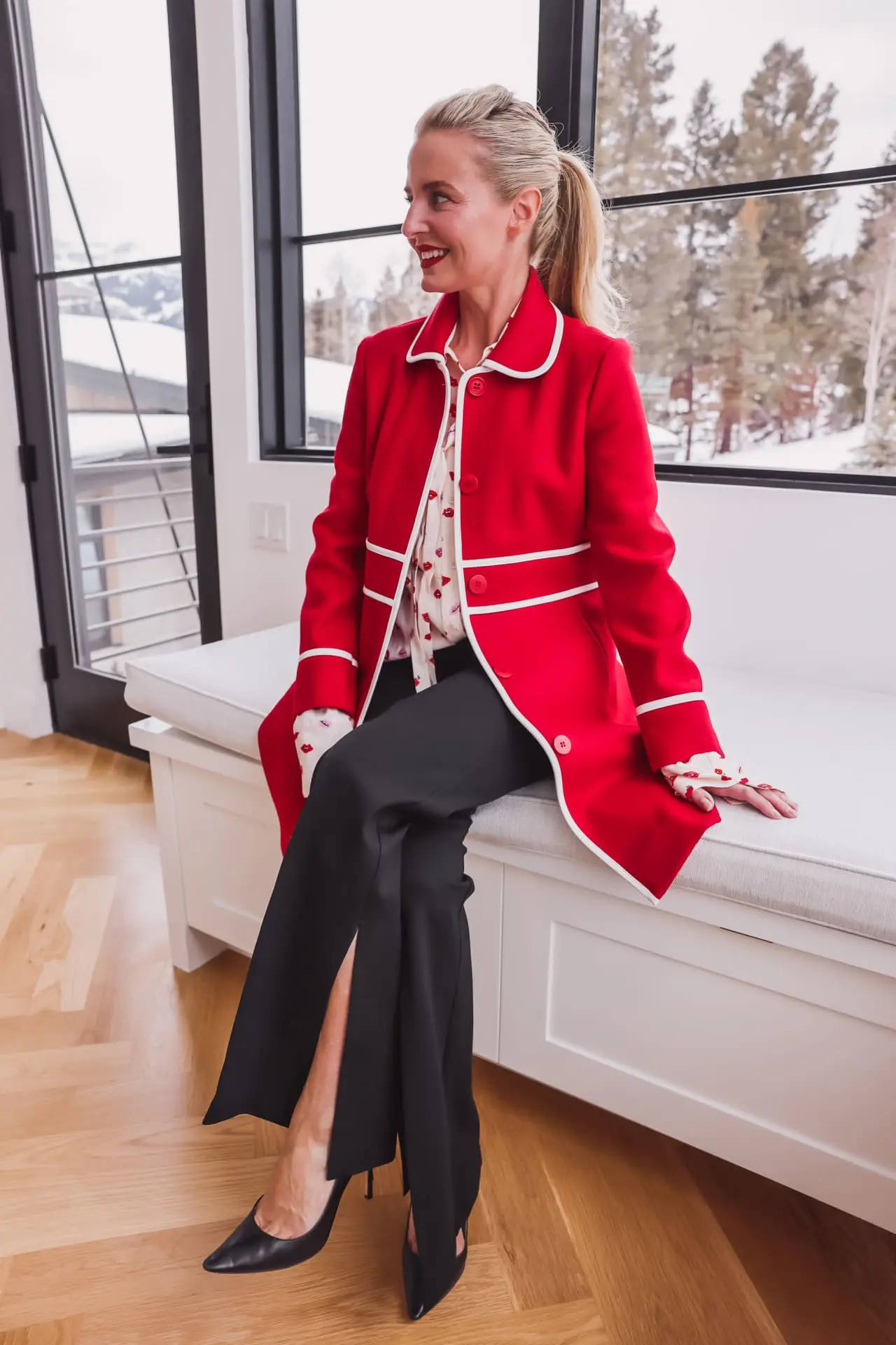 Spanx Double Slit Pants office outfit