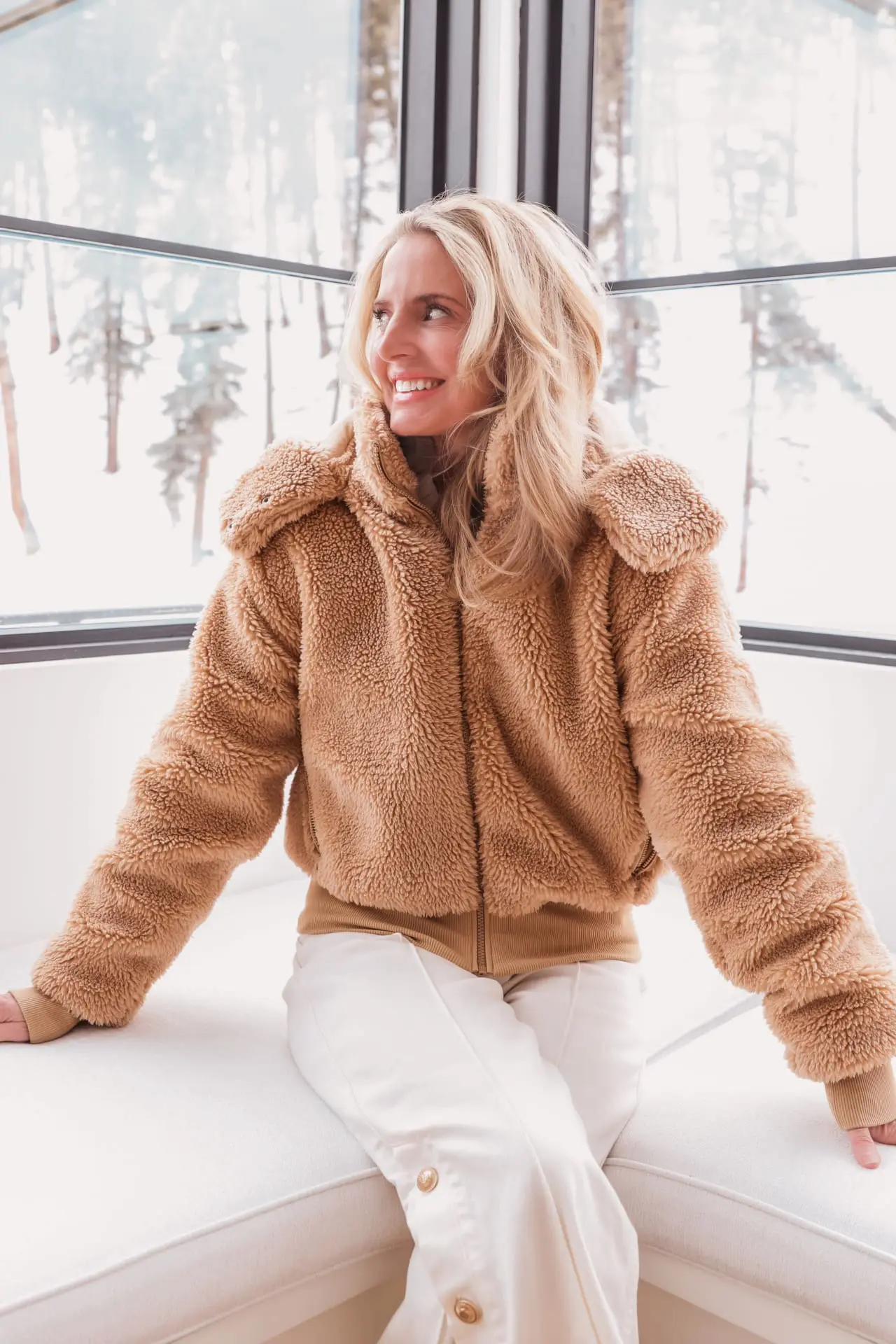teddy jacket for winter travel