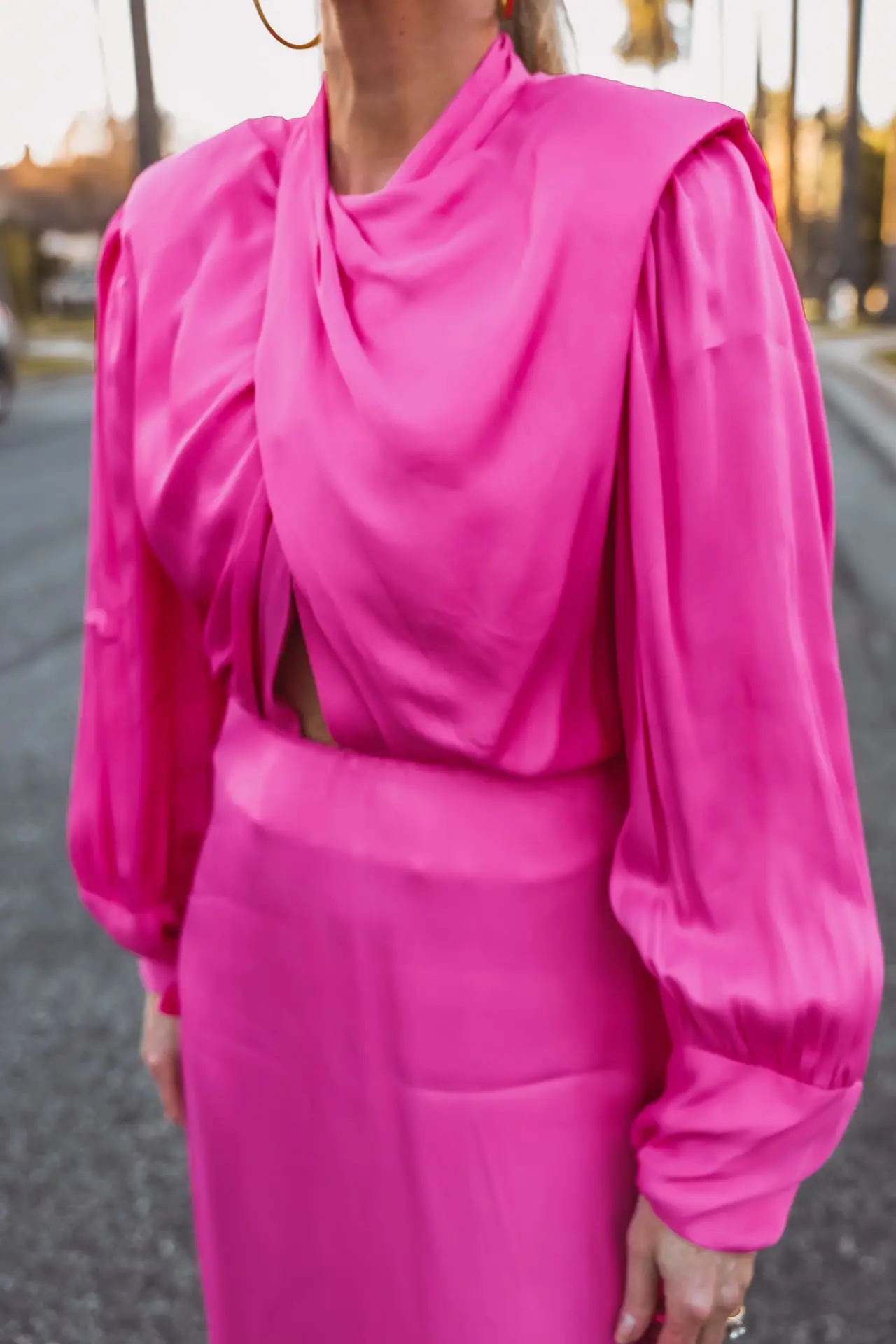 pink wedding guest dresses for spring over 40