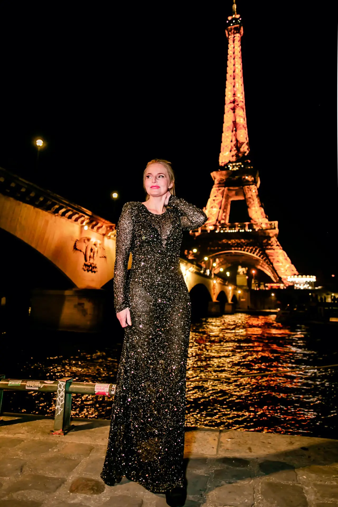 Sexy sheer dress in paris