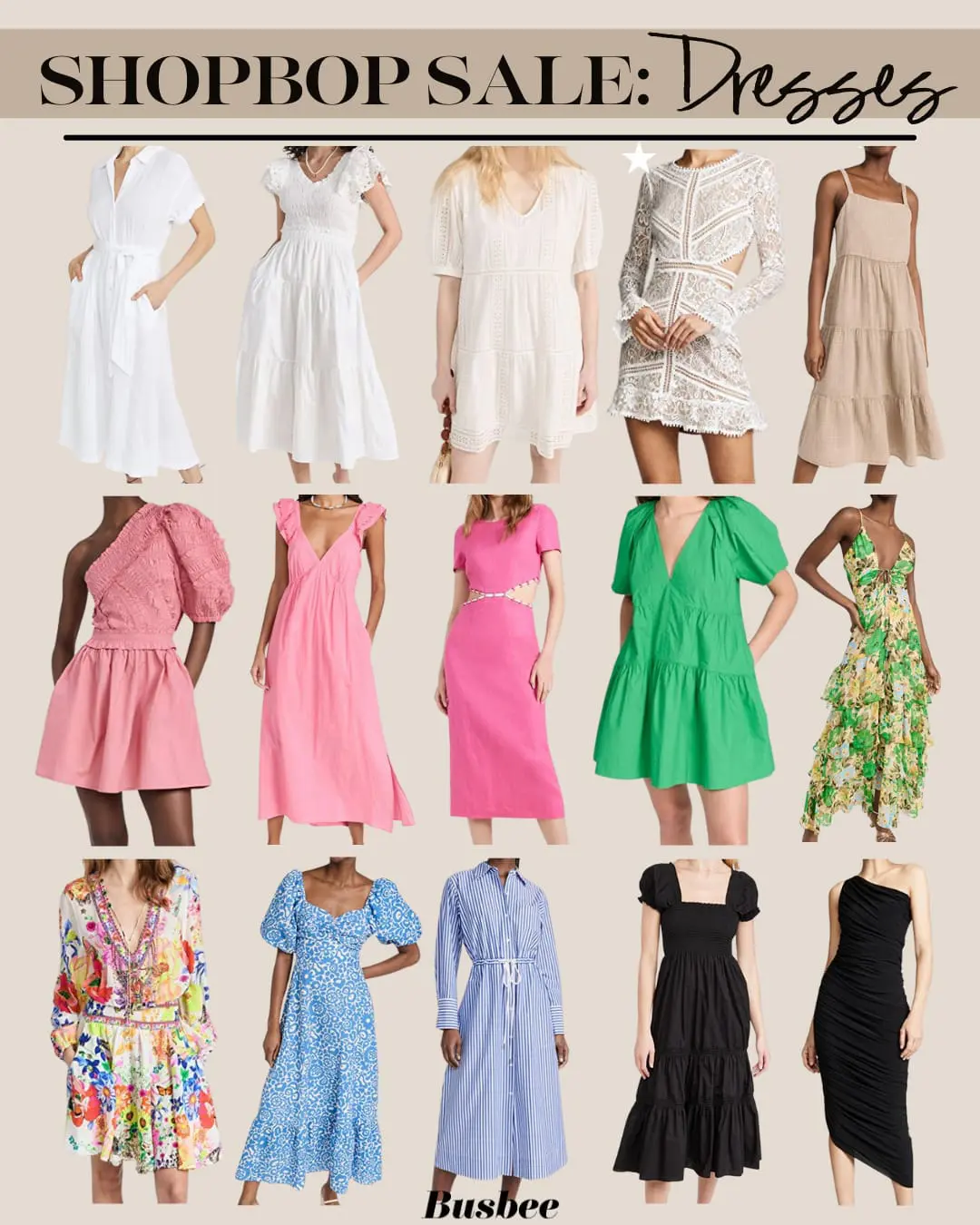 Shopbop Spring Style Event dresses sale
