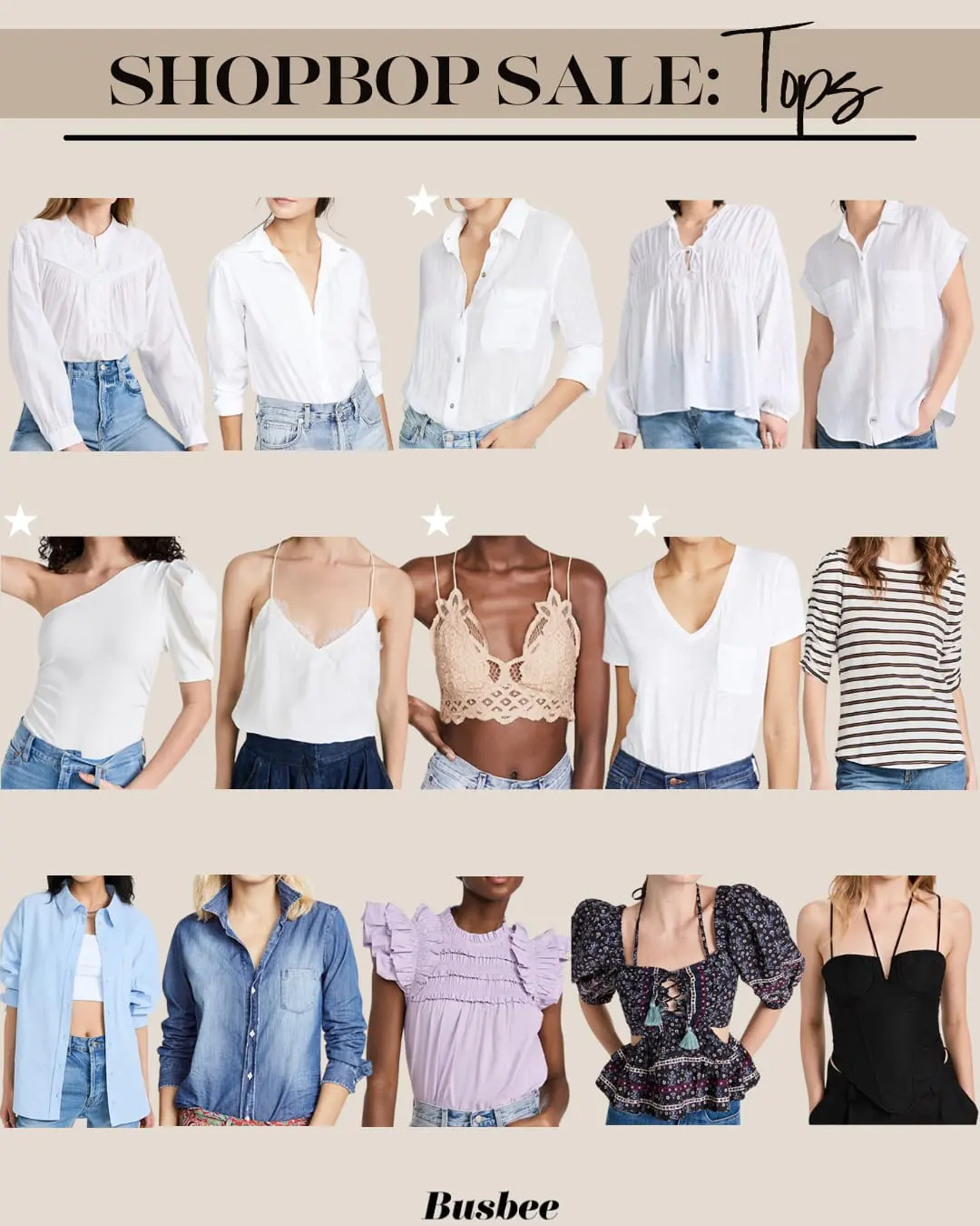 Shopbop Spring Style Event tops sale