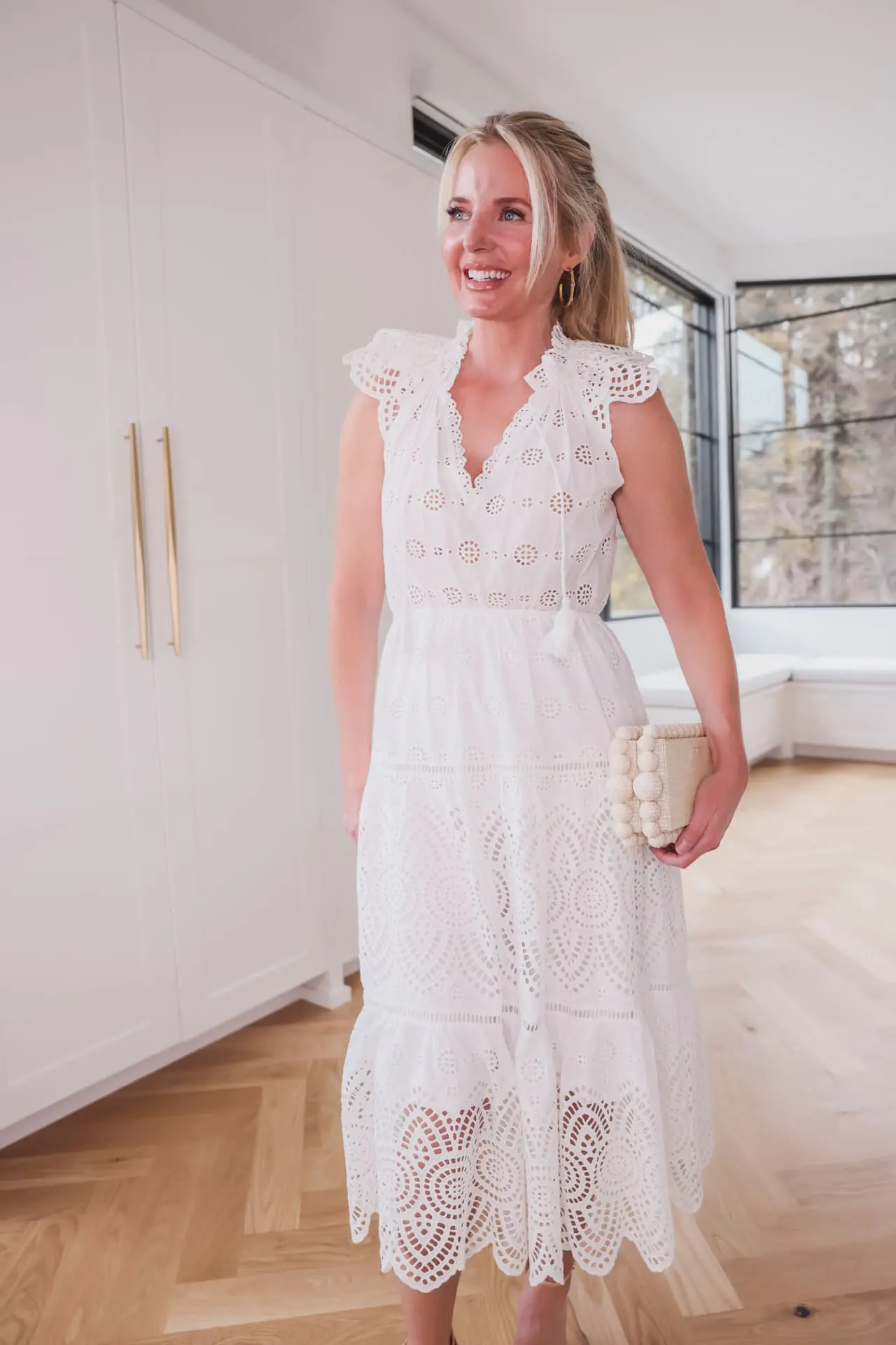 Bloomingdale’s Eyelet Midi Dress