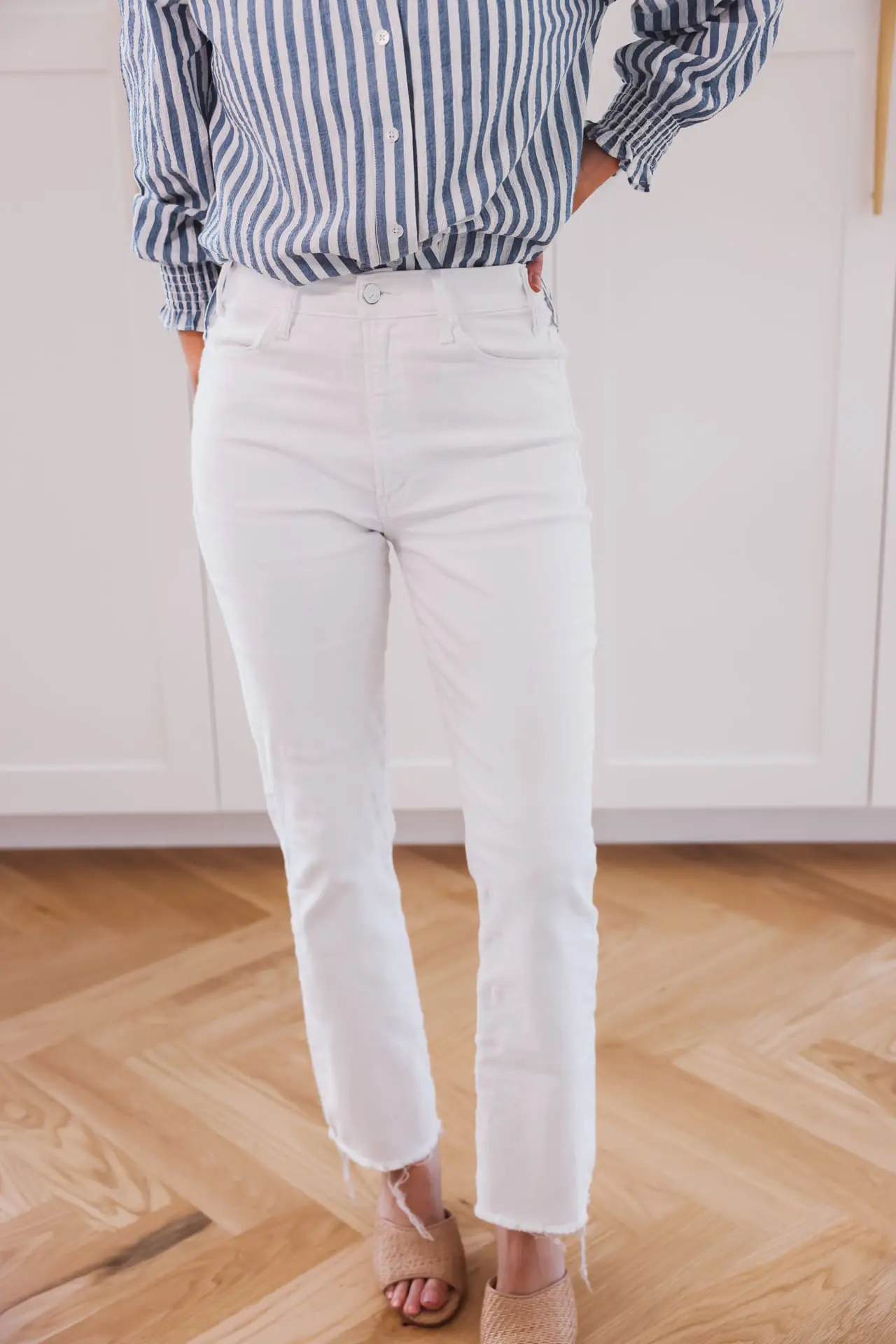white mother ankle jeans | Nordstrom Best Sellers