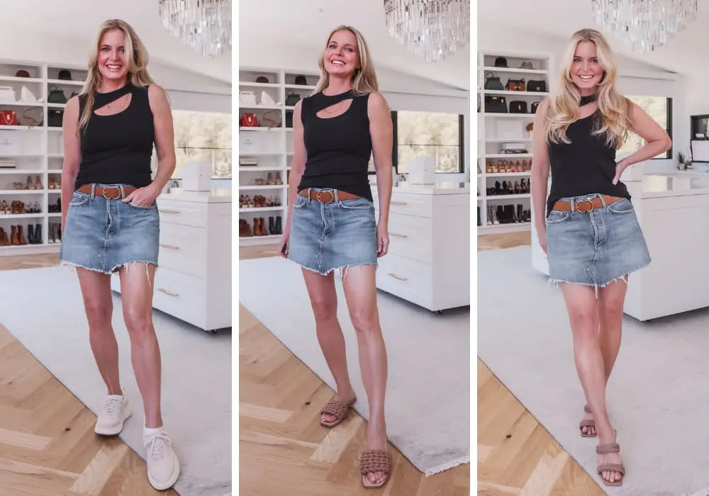 Black Tank & Mini Skirt Black Tank & Mini Skirt