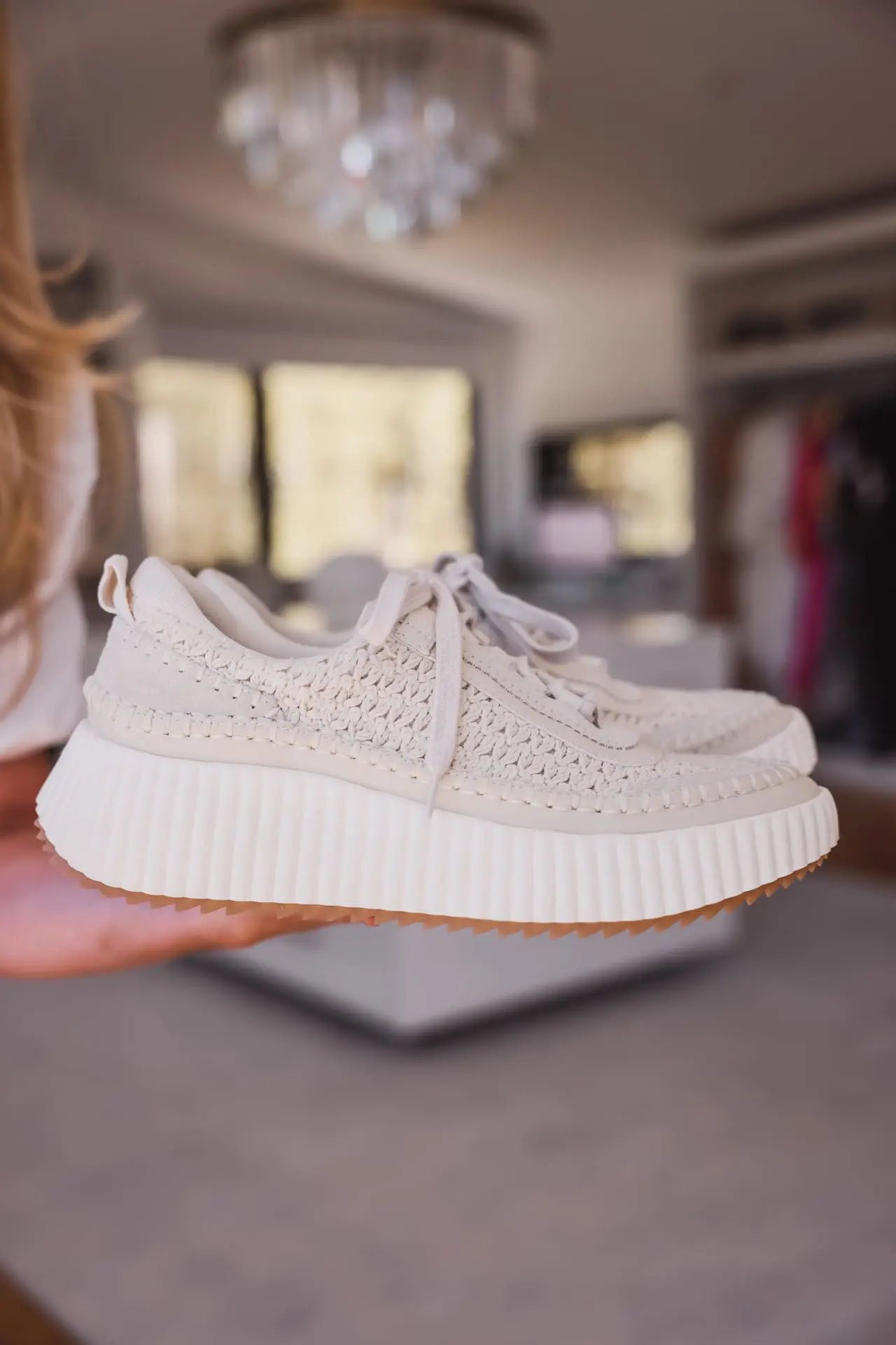 dolce vita white platform sneakers