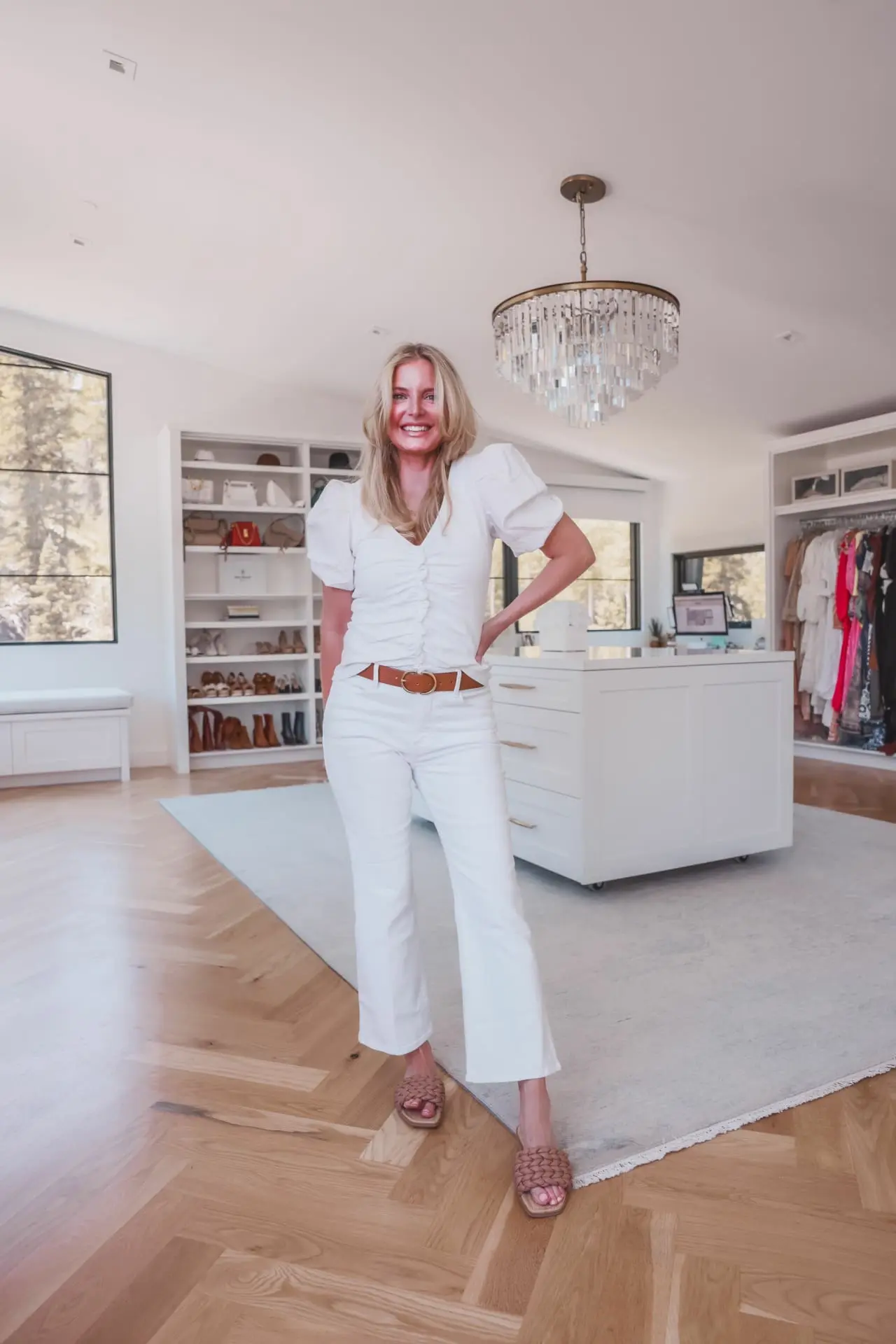 White brunch outfit