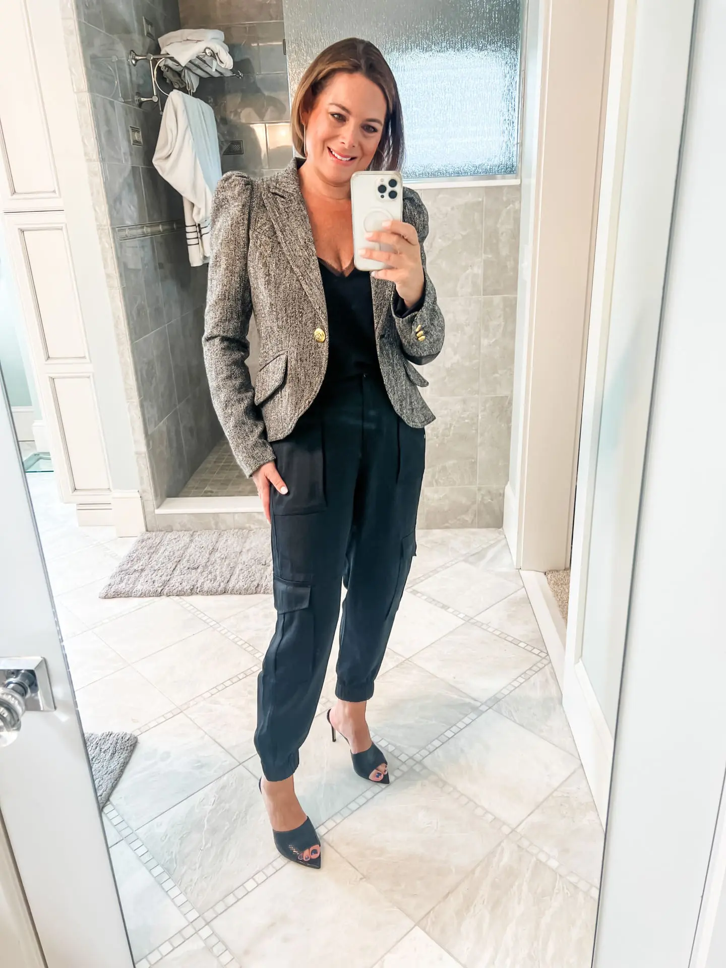 Puff-Sleeve Blazer