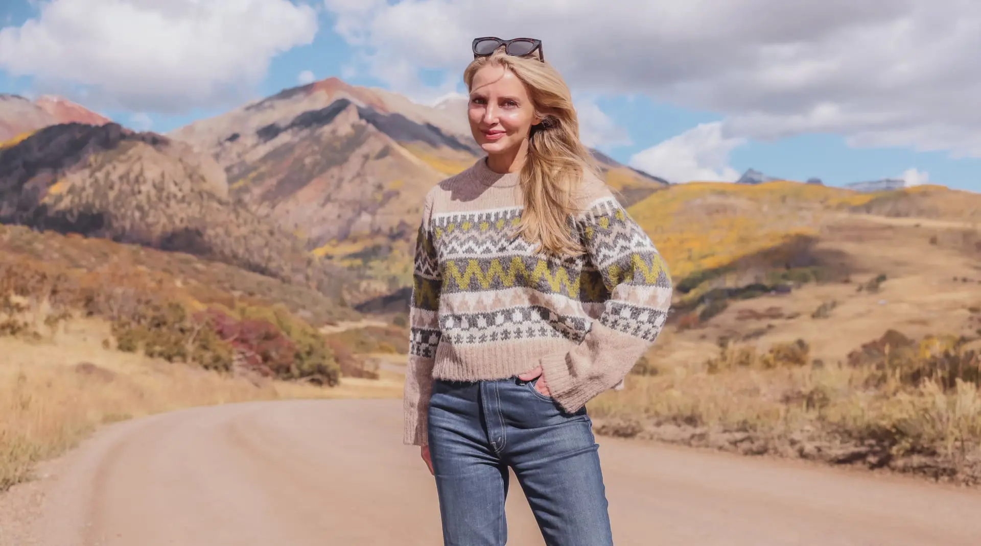 Velvet Fair Isle Sweater