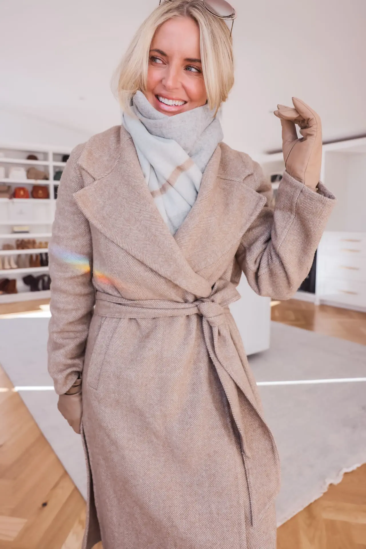 Veronica Beard Herringbone Coat