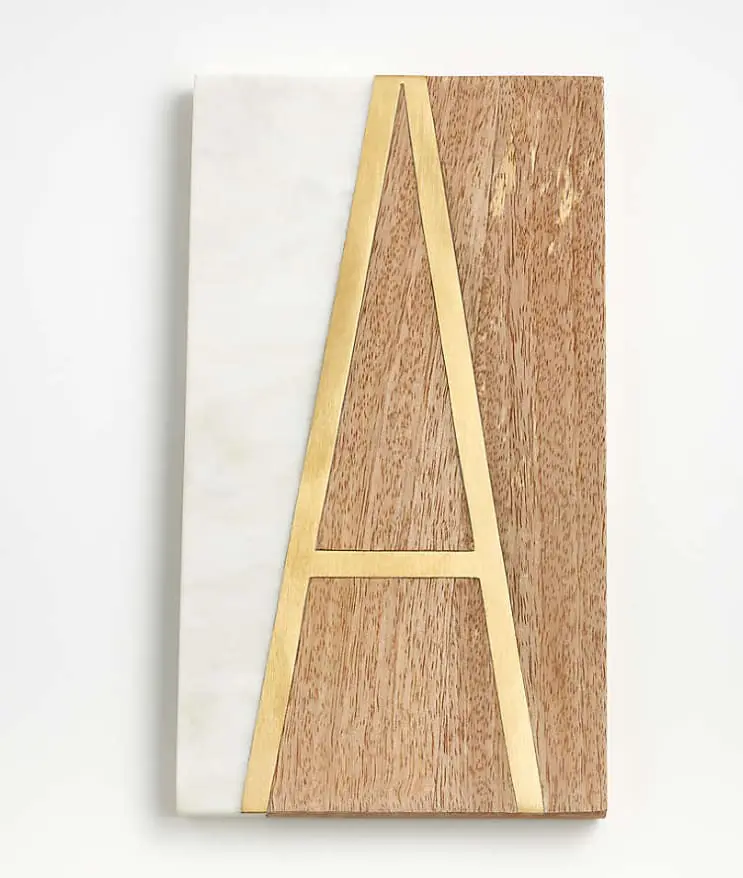monogrammed serving board