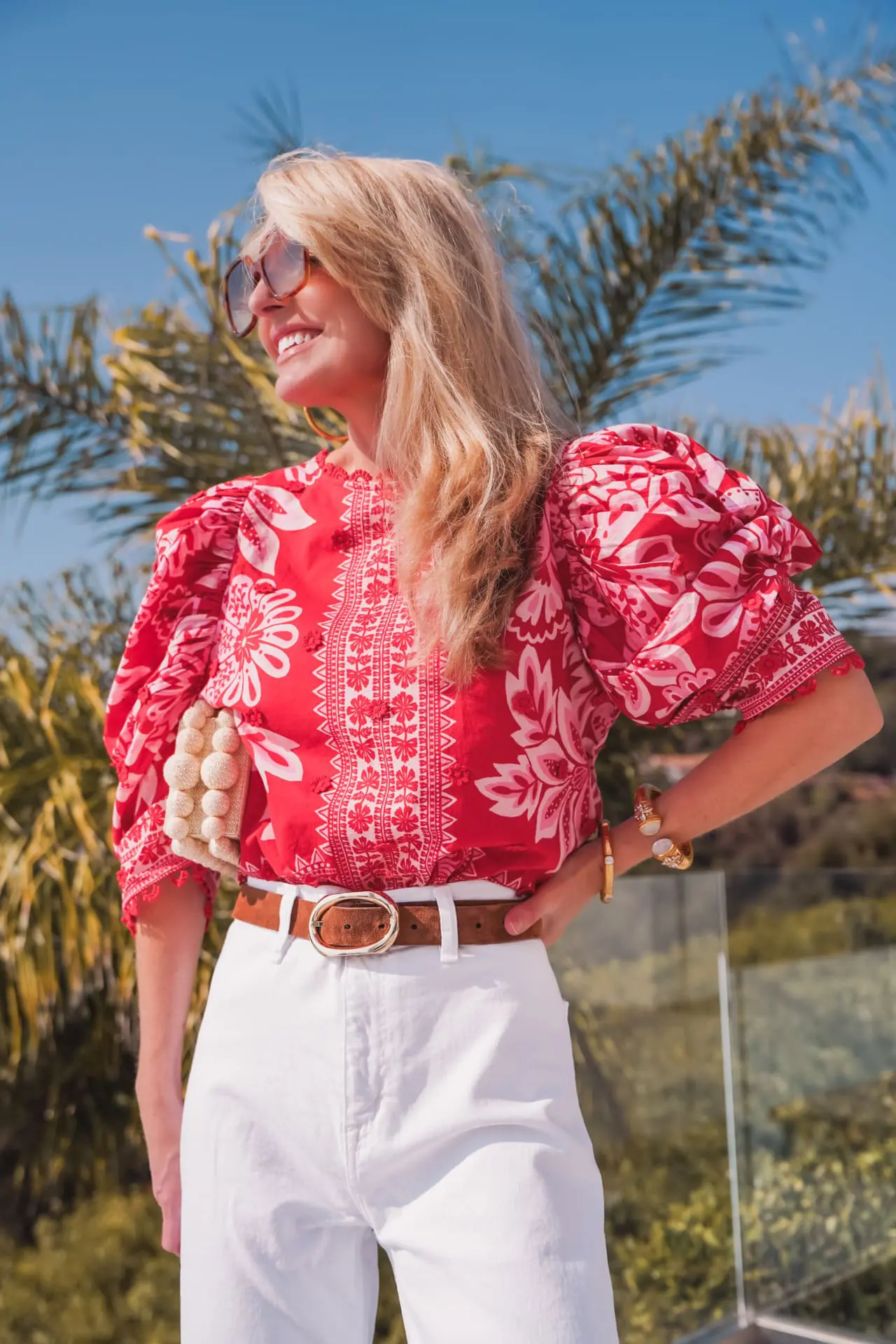 Farm Rio Floral Print Top | Tops That Hide Flabby Arms