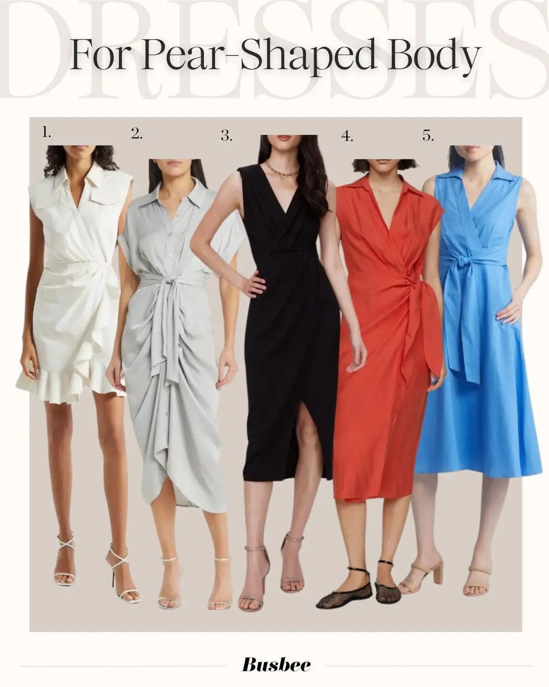 Wrap Dresses for Pear-Shaped Body