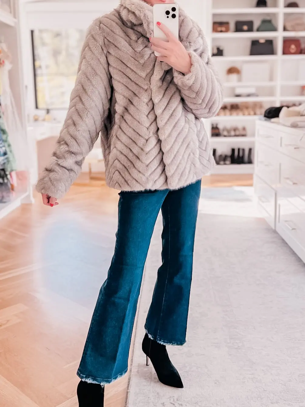 Bernardo Faux Fur Jacket