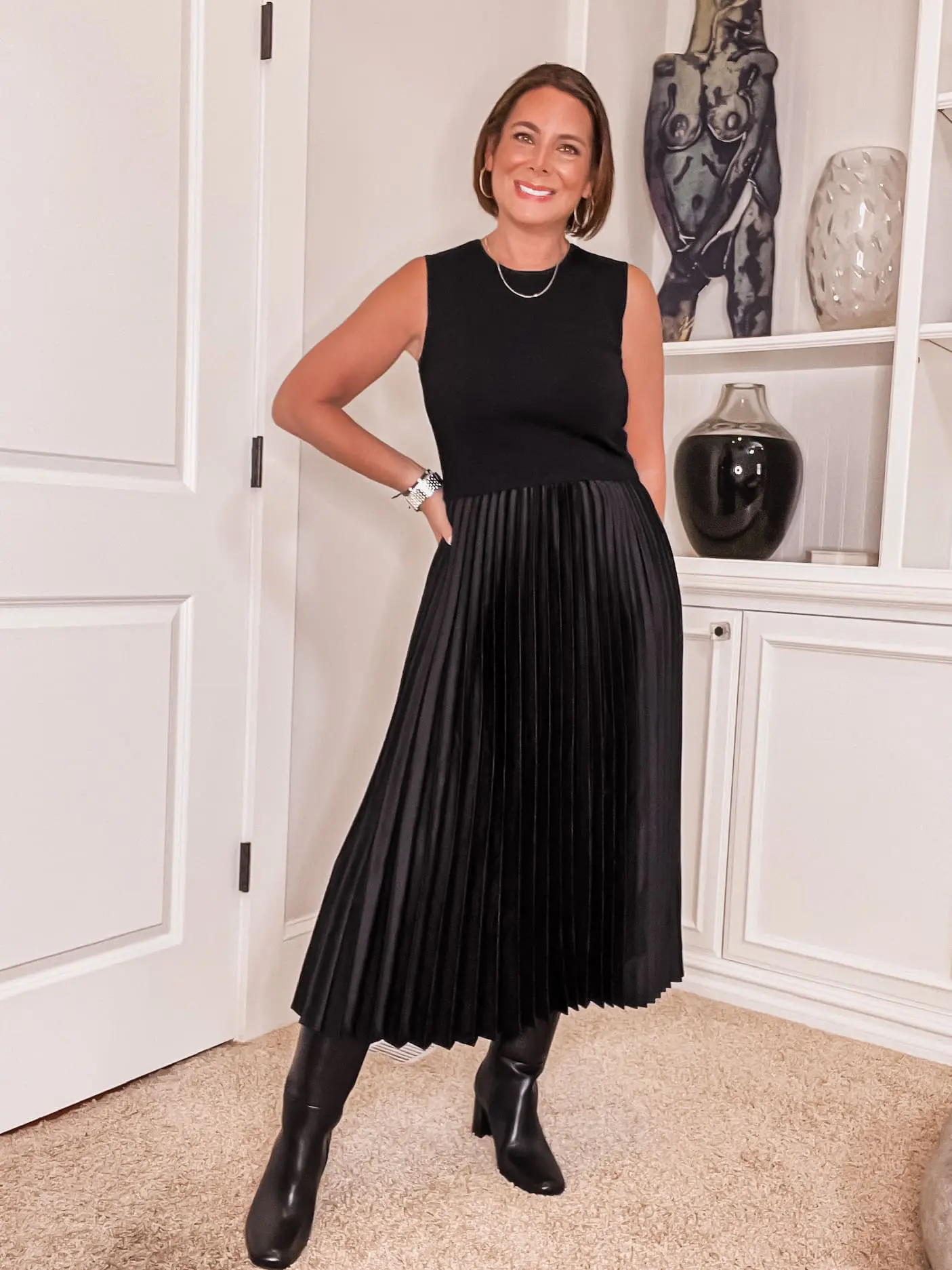 Nordstrom Pleated Midi Dress