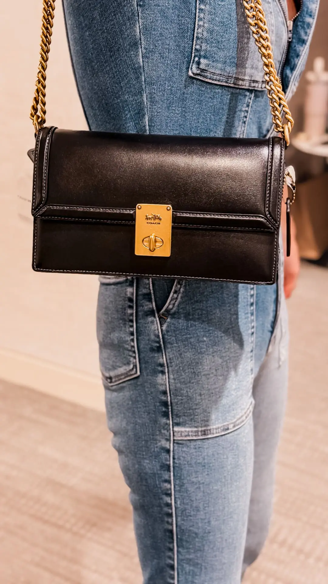 black Coach bag