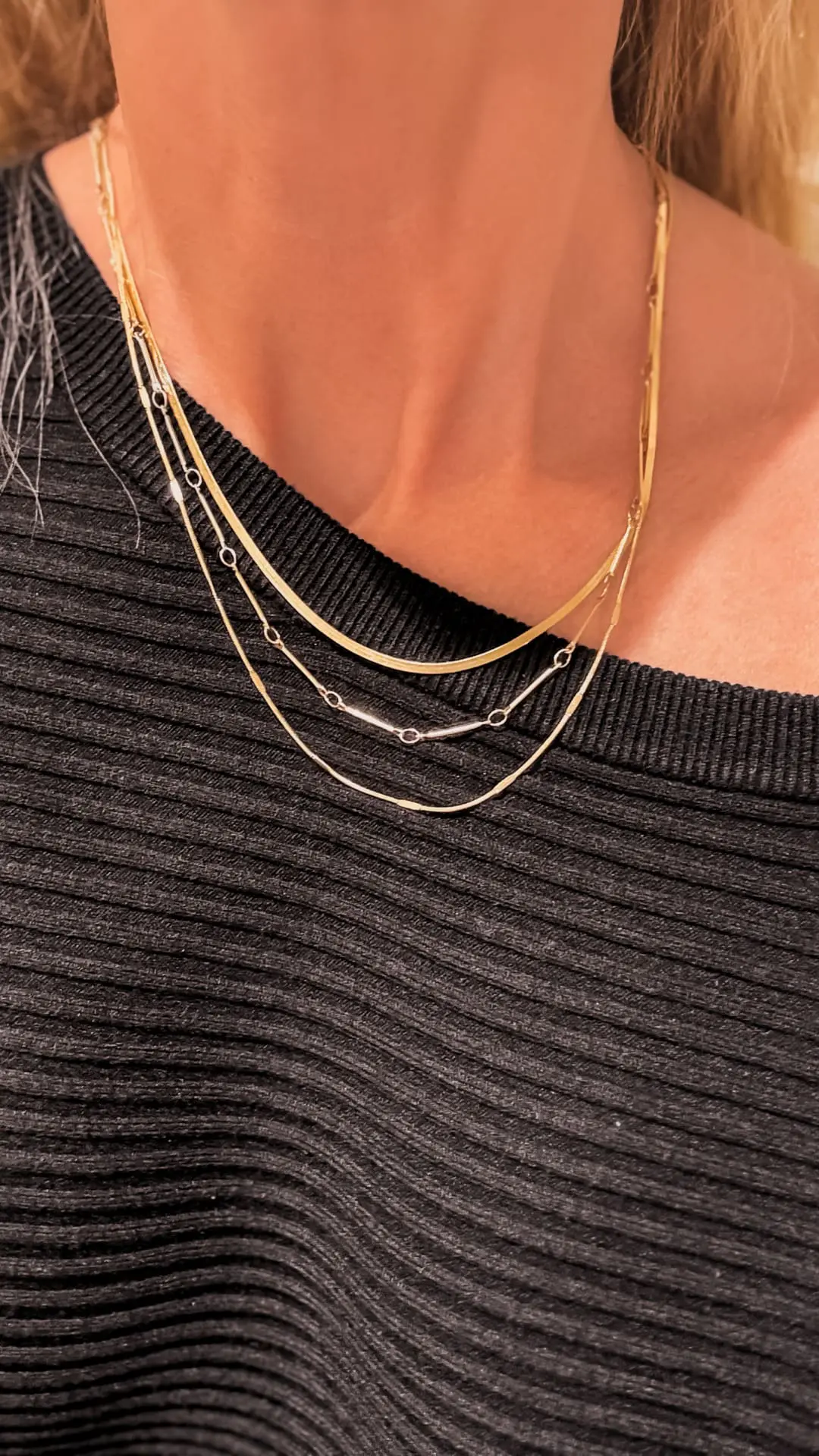 pre-layered necklace