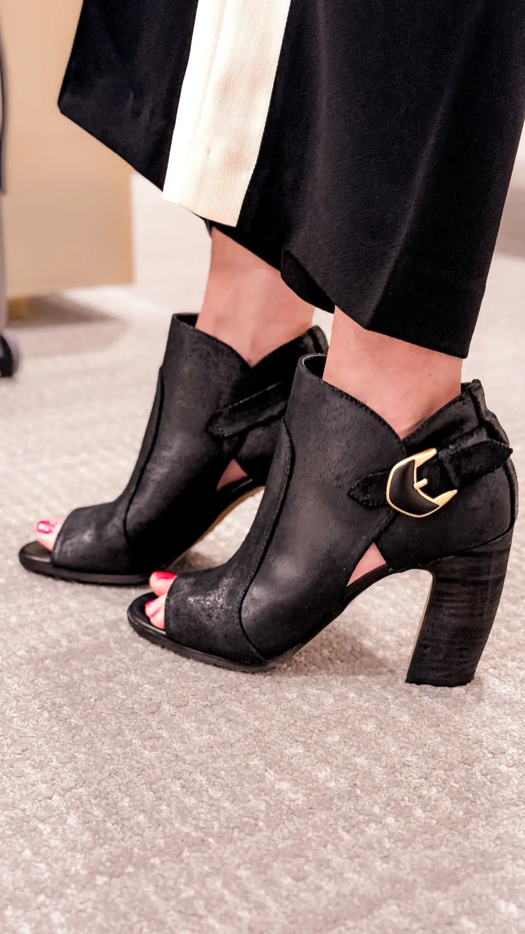 peep-toe booties by Vince Camuto | Nordstrom Sale Outfits