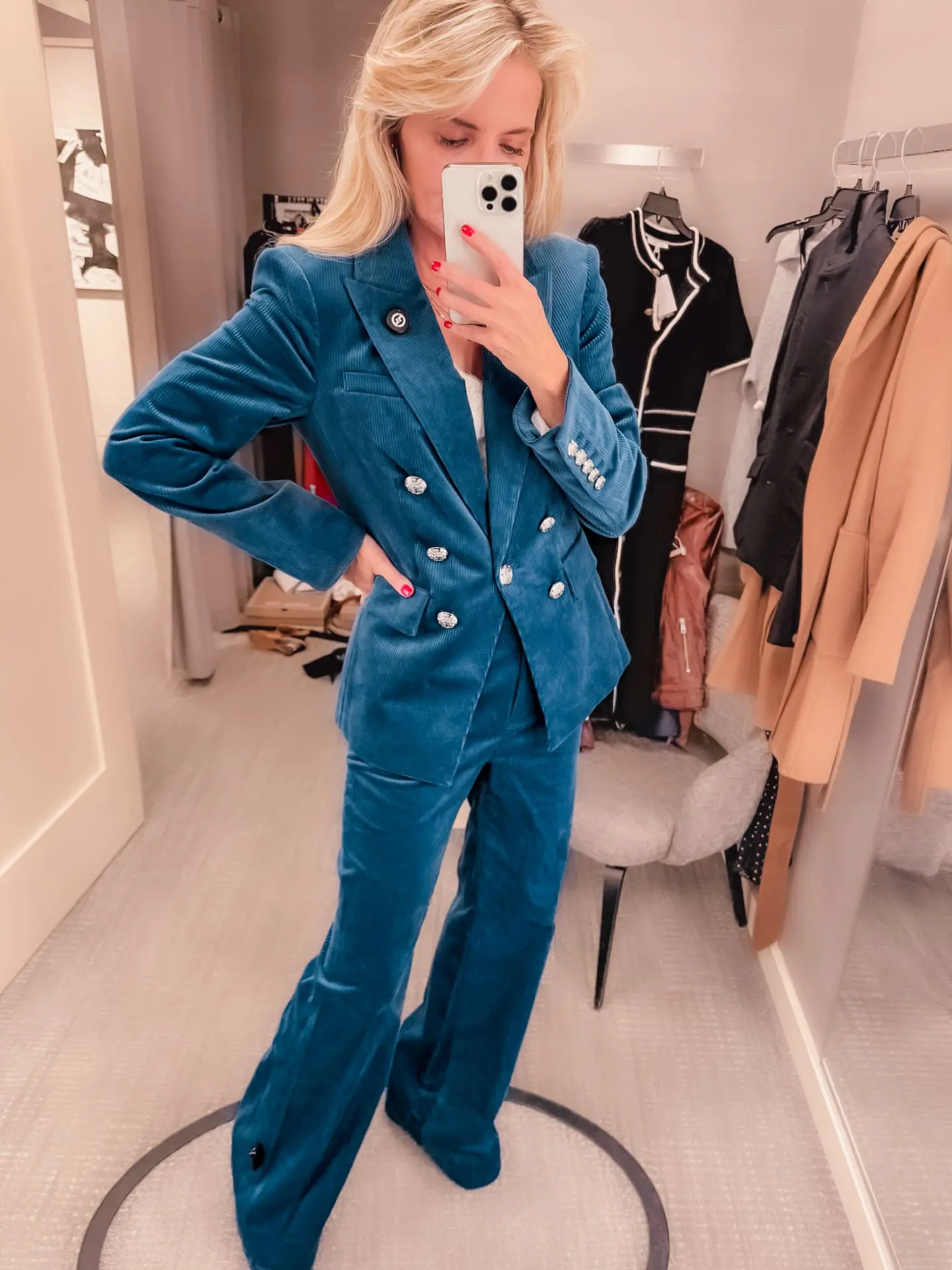 Veronica Beard Matching Corduroy Blazer & Pants